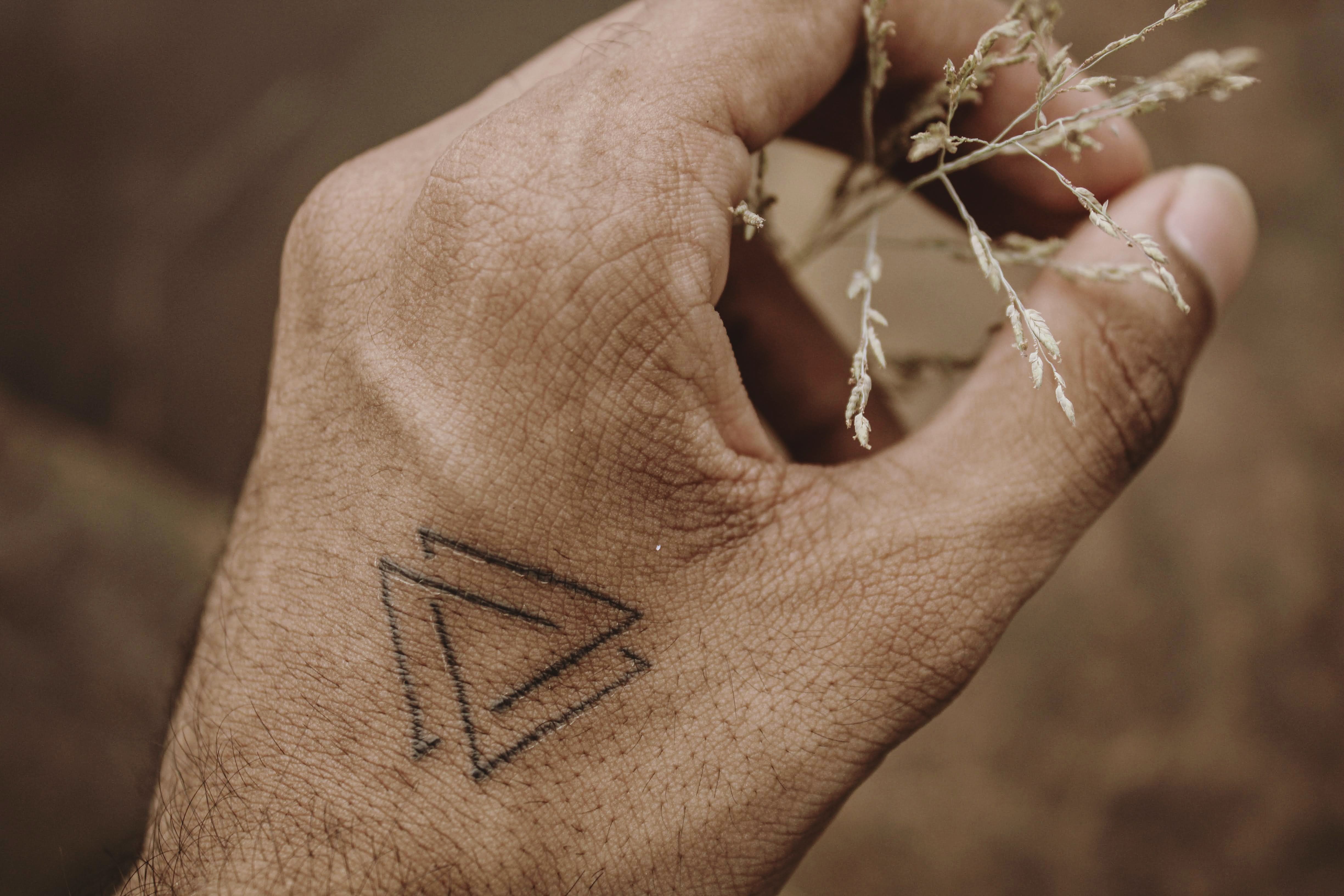 Tatuagem minimalista no pulso